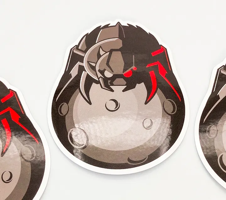TDL Spider on the Moon Stickers 3-pack product image (2)