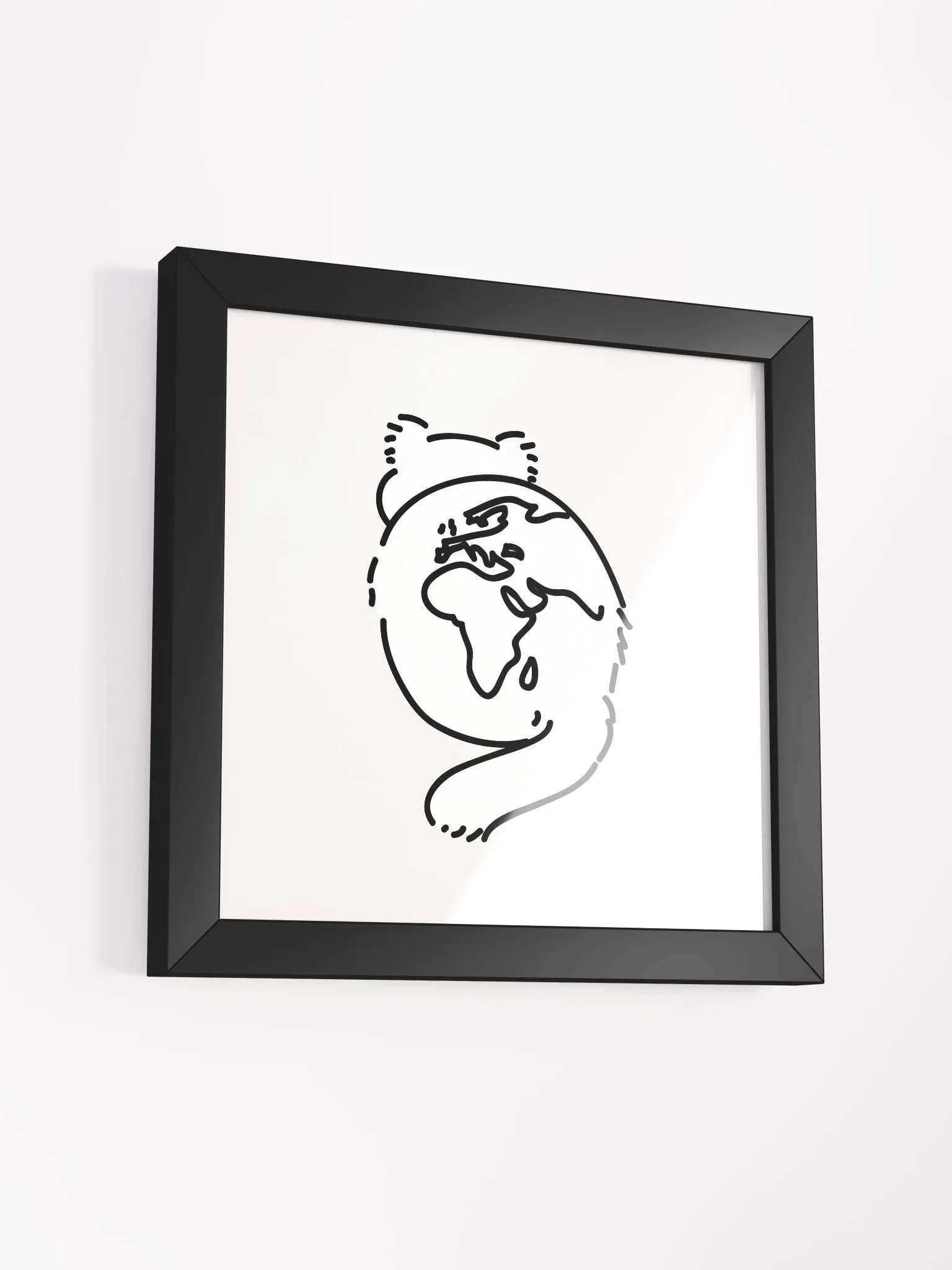 Planet Manul Africa & Europe - Framed Print product image (9)