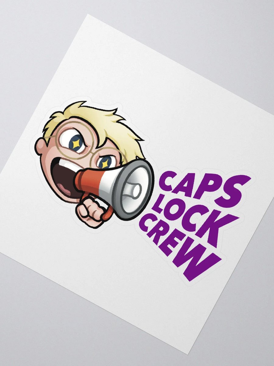 Caps Lock Crew Sticker product image (5)