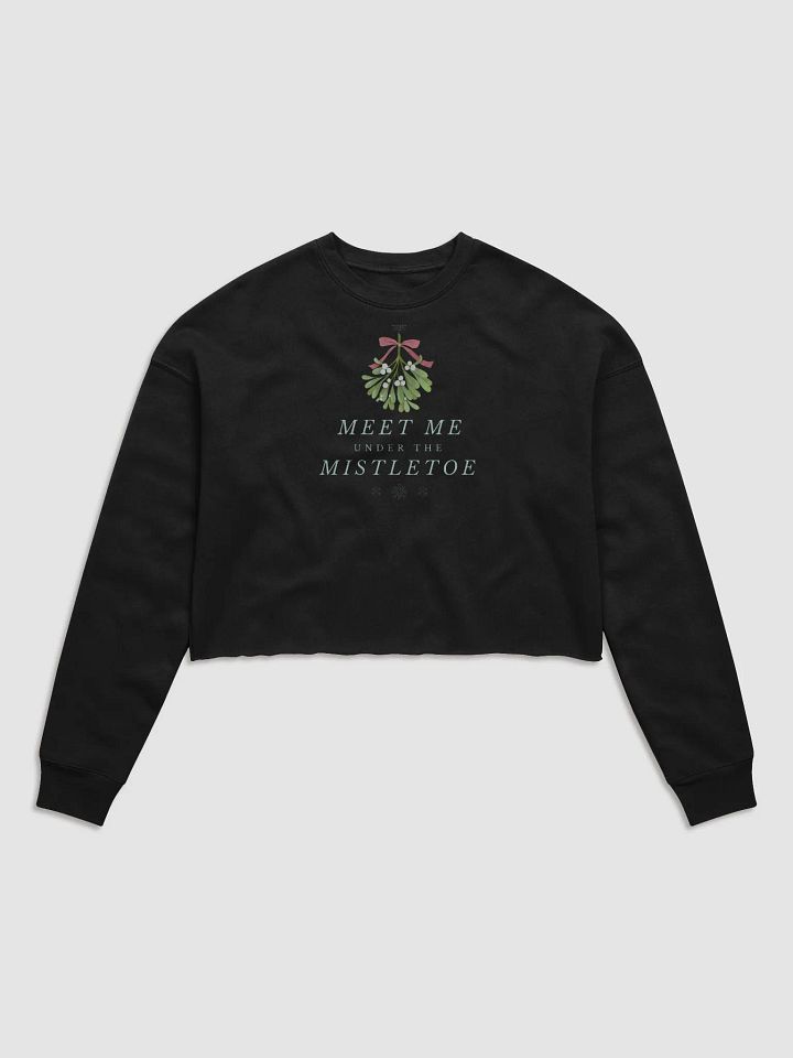 Mistletoe Christmas Magic Crop Sweatshirt 🎄 product image (1)