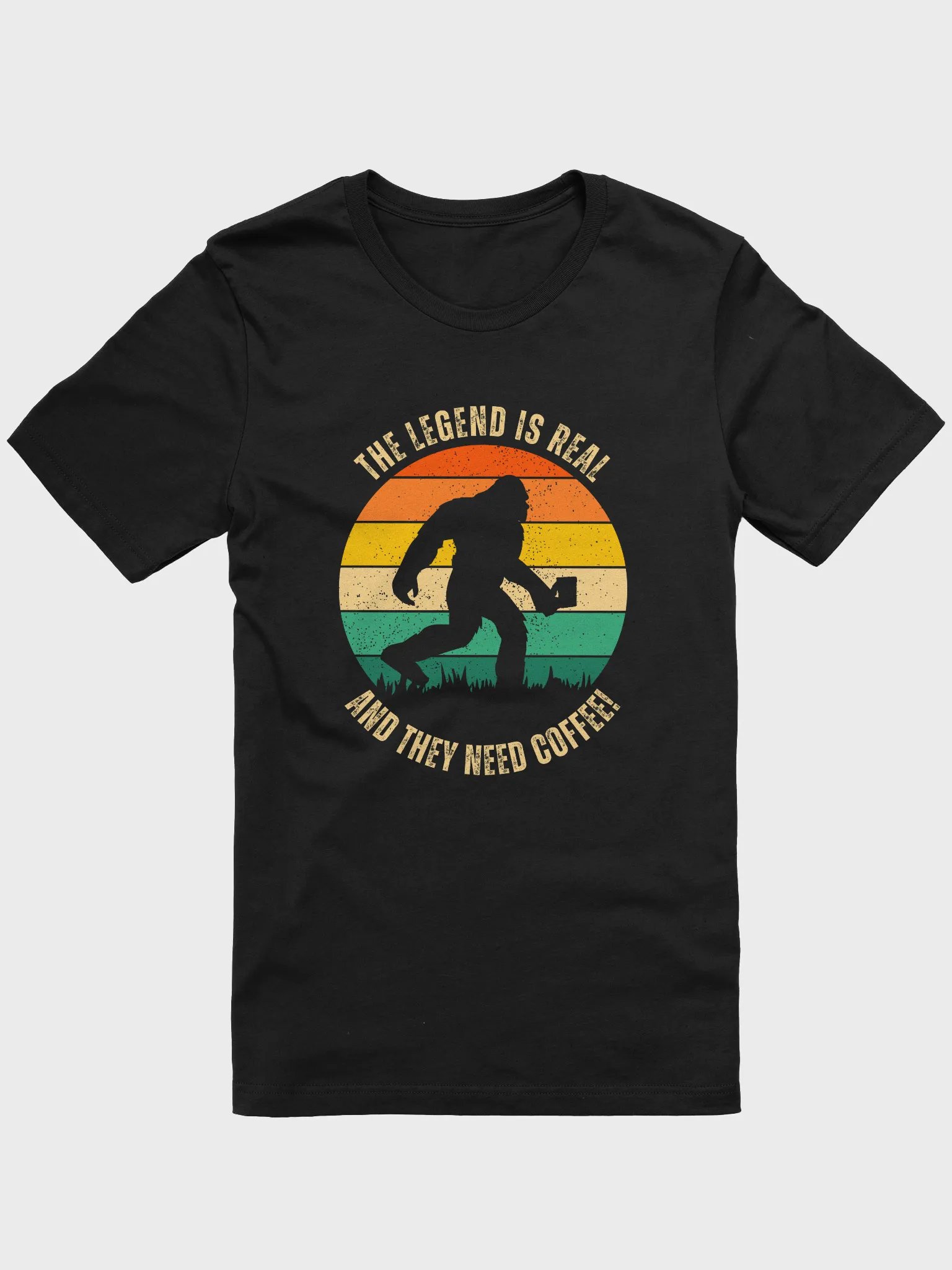 Retro Sasquatch Coffee T-Shirt product image (1)
