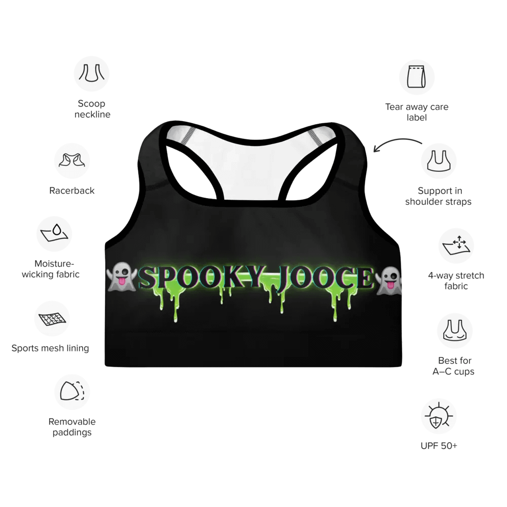 SPOOKY JOOCE Padded Sports Bra product image (7)