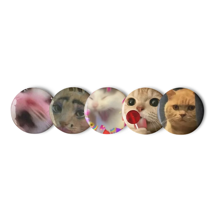 Set of Pin Buttons: Meme Cats 2 product image (1)