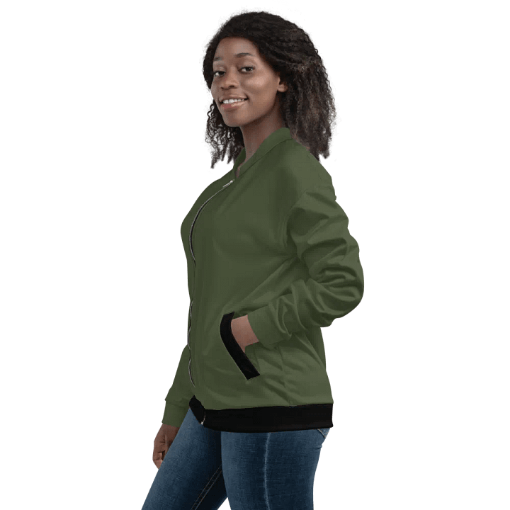 Olive Bomber Jacket product image (1)