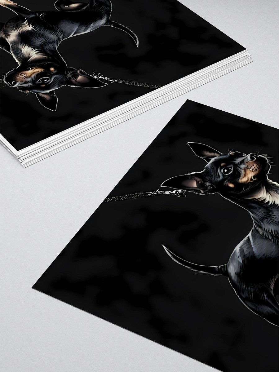 Lancashire Heeler Dog Illustration | Bold Black-and-White Canine Art product image (12)