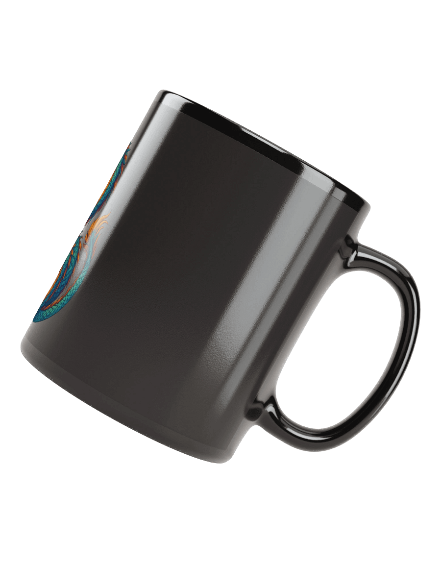 🐉 Dragon Flame Mug – Black Glossy Edition 🔥 product image (6)