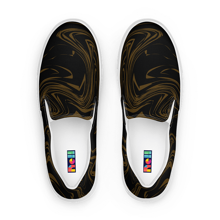 Golden Swirl Women's Slip-On Shoes product image (1)
