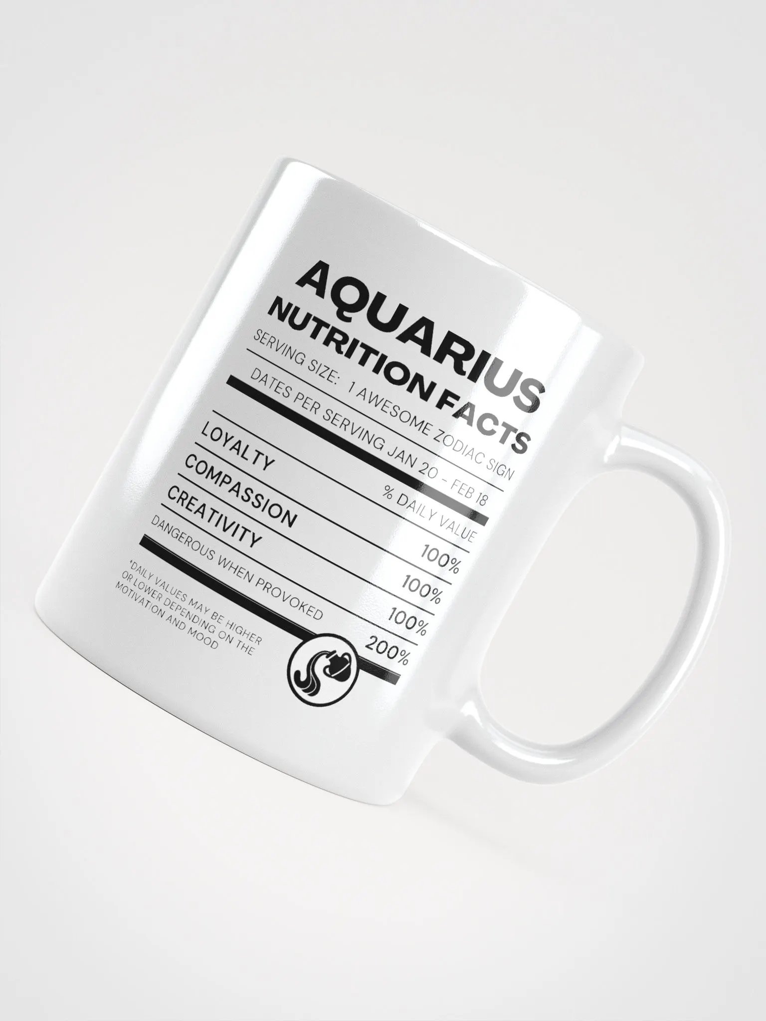 Aquarius Nutrition Facts Mug product image (5)