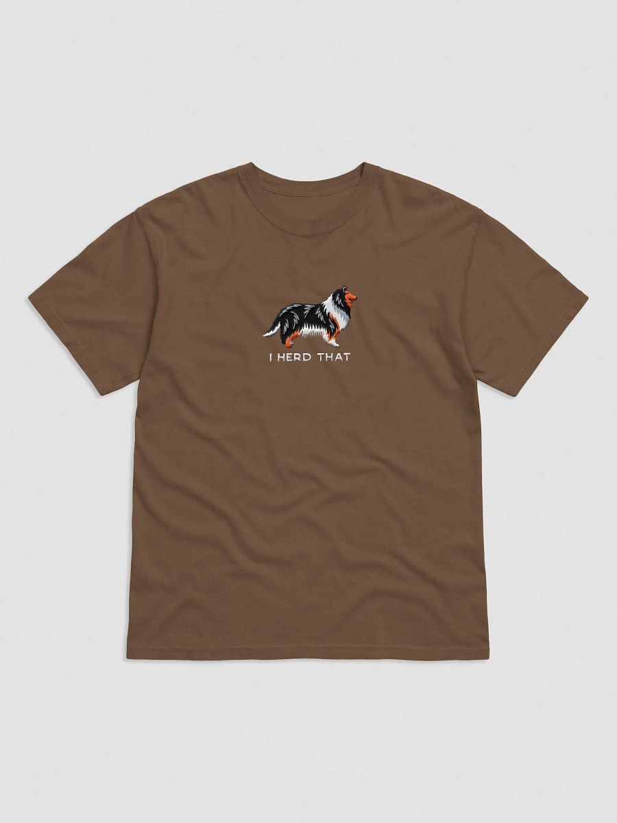 I Herd That T-Shirt(Embroidered) of a Rough Collie(Tricolor) product image (4)