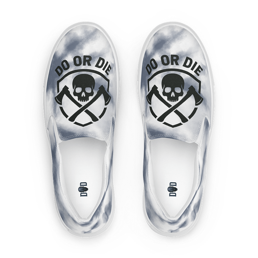 Skull & Axes Slip-On Canvas Shoes product image (1)