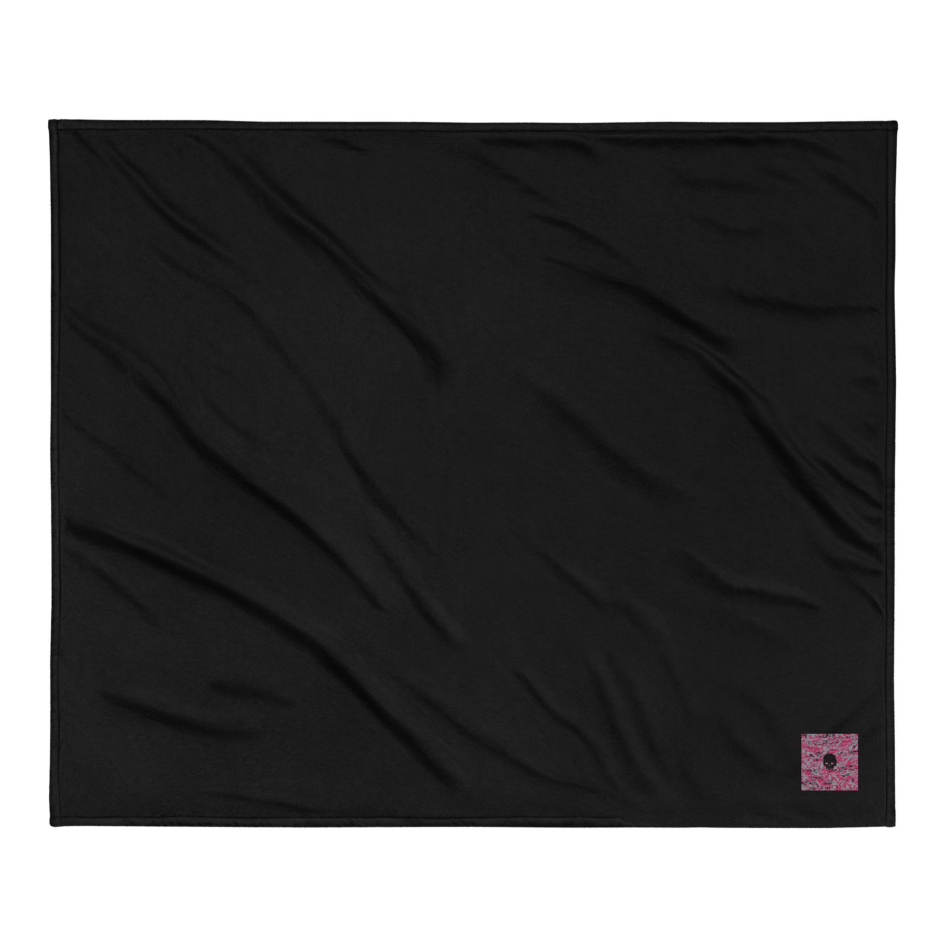 Pink Camo Skull Premium Sherpa Blanket product image (2)