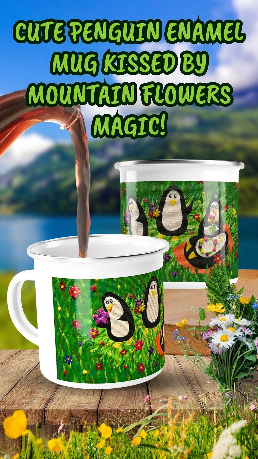 Flower Party Enamel Mug product image (4)