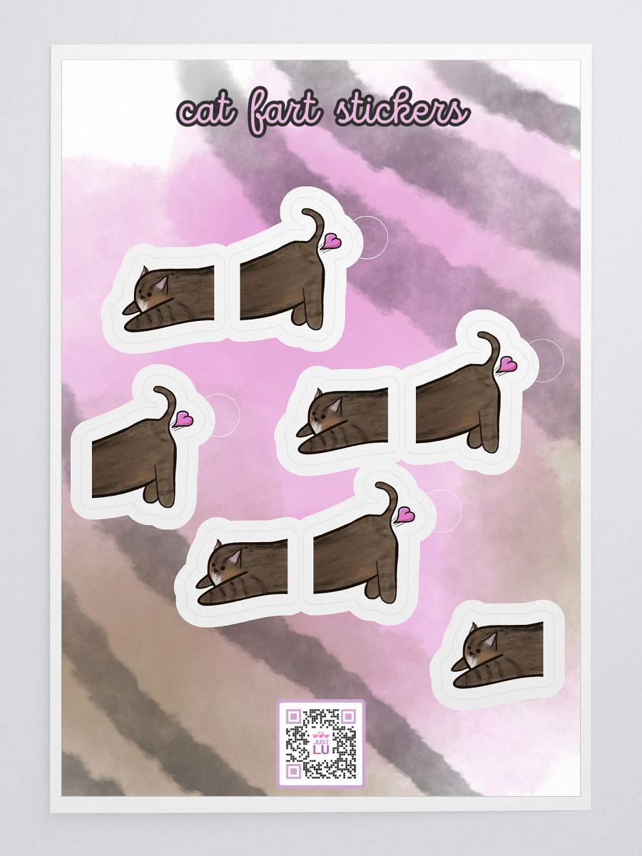 CAT FART Sticker Sheet product image (3)