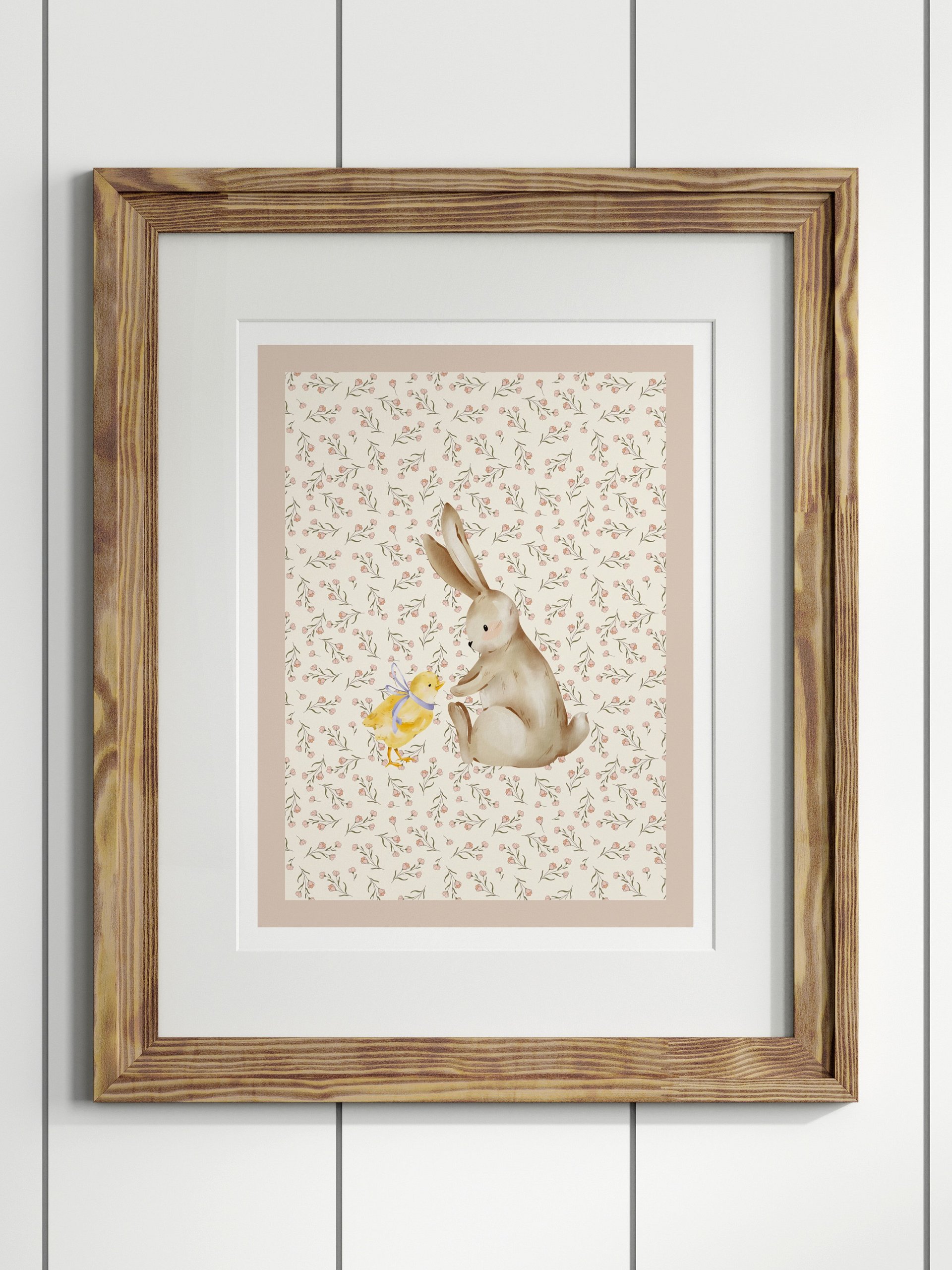 Boho Bunny Nursery Print 4 product image (1)