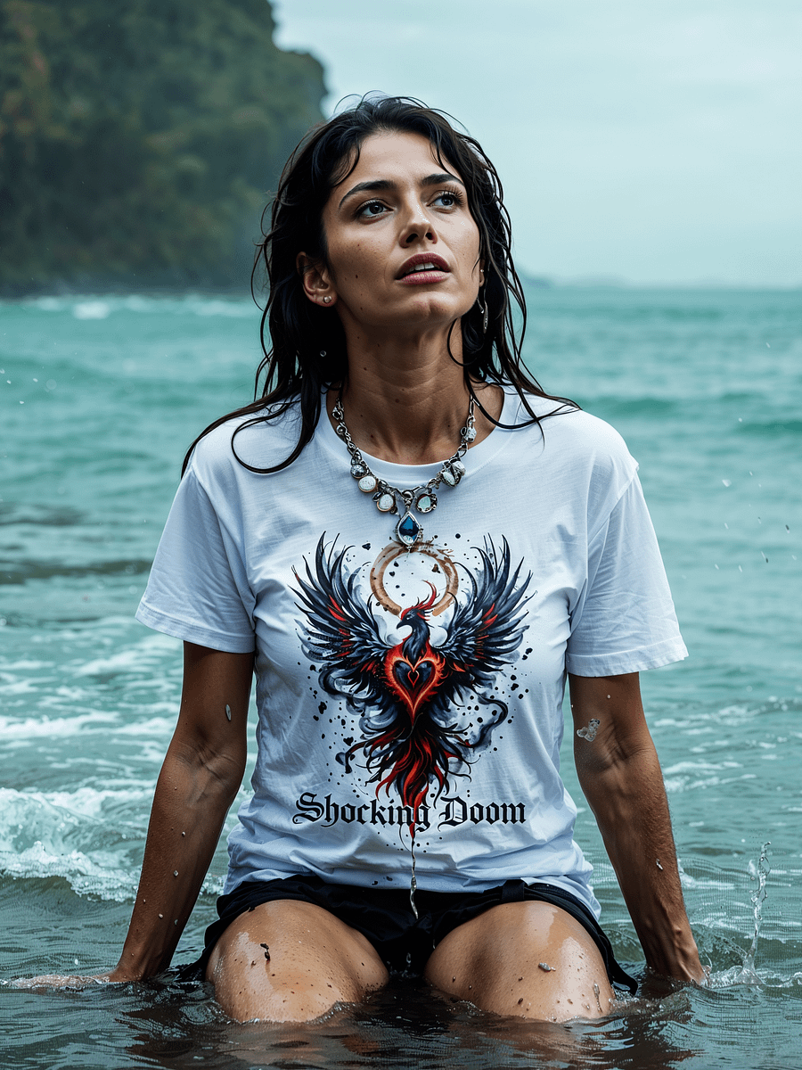 Heart of the Phoenix | Graphic T-Shirt | Mythical Graphic Tee | Soft Cotton Shirt product image (1)