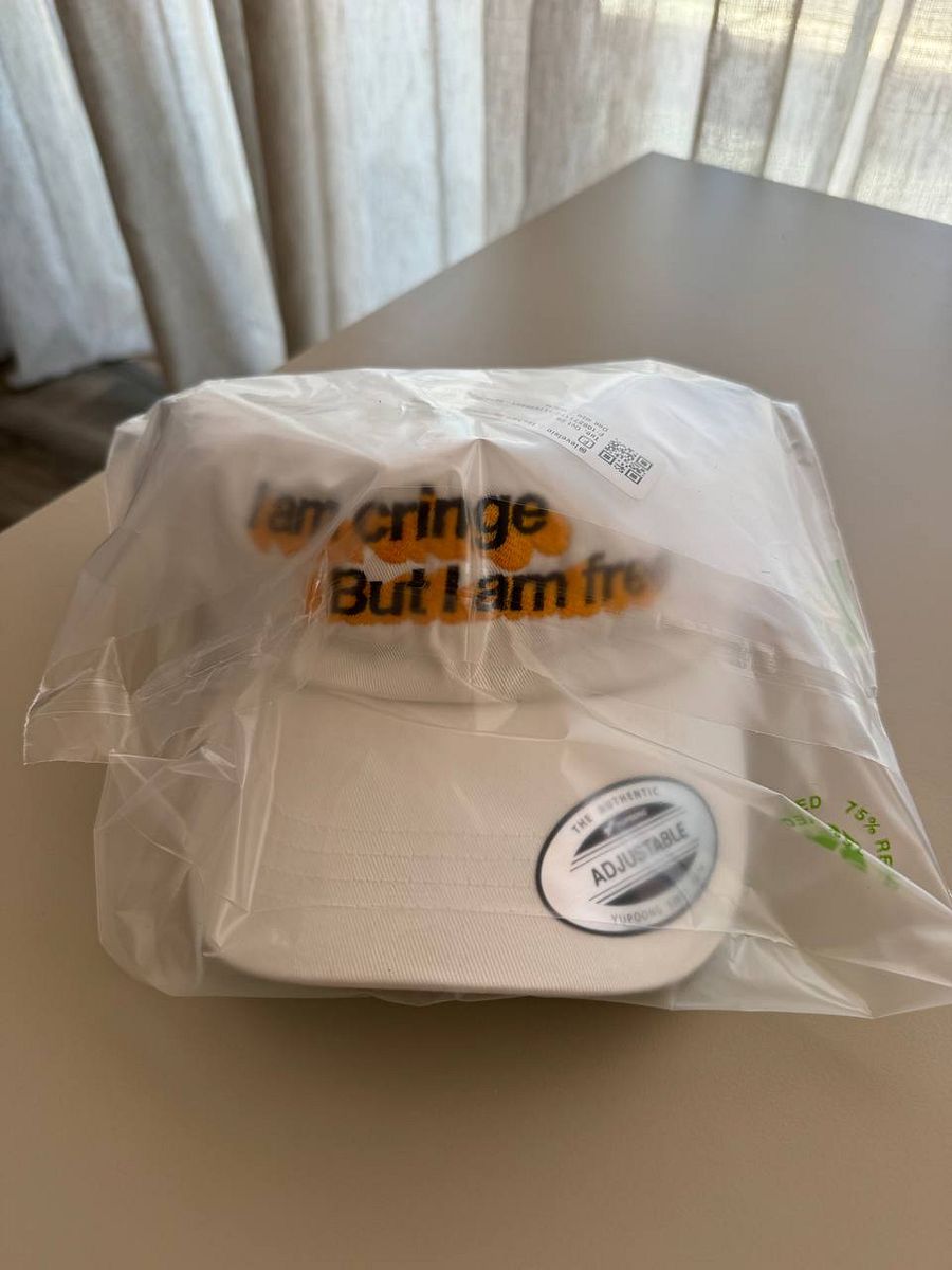i am cringe but i am free hat (100% cotton) product image (6)