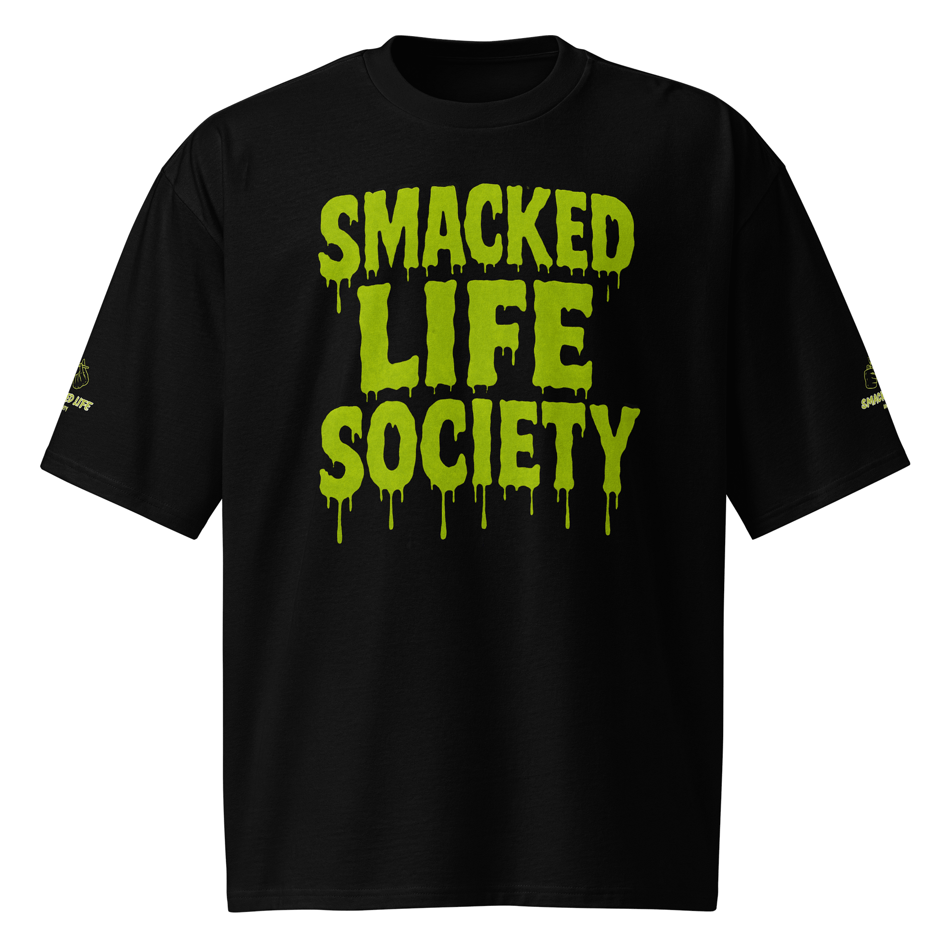 Smacked Streetwalker – Skeleton Smoke Session Oversized T-Shirt product image (1)
