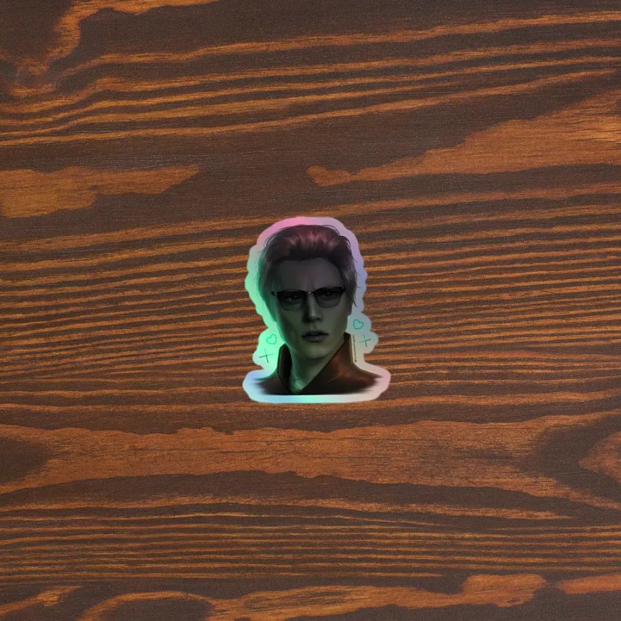 Noble Leon RE4 REmake Holographic Sticker product image (5)