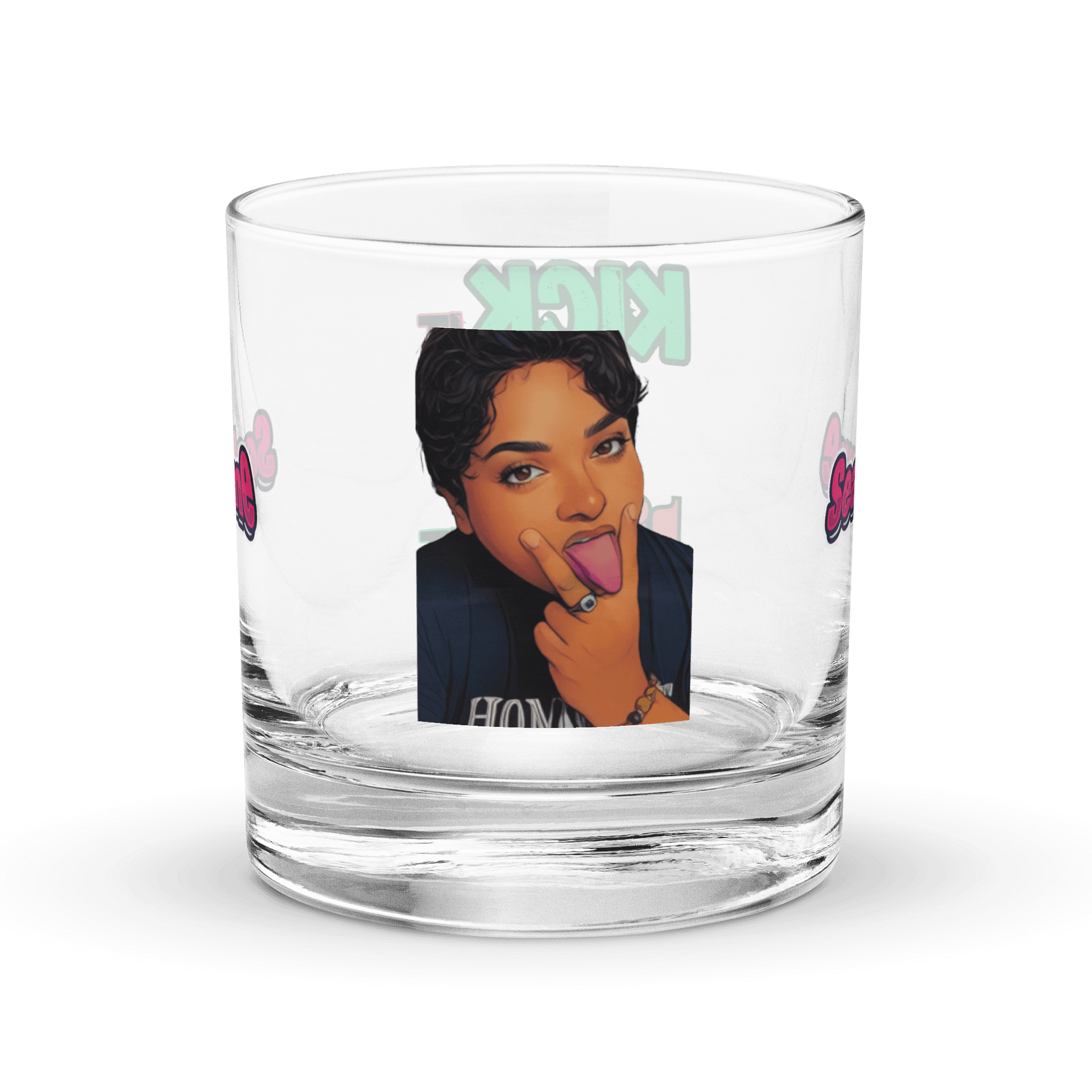 SeaDame - Self-Portrait Logo Rocks Glass product image (2)