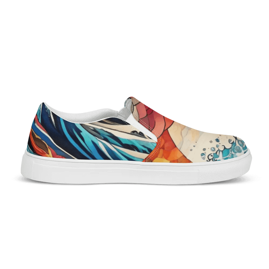 Japanese Serenity Waves Slip-Ons For Women product image (7)