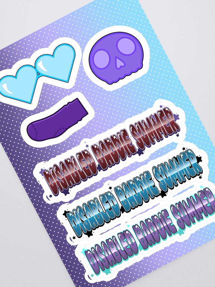 Disabled Baddie Summer Sticker Sheet product image (1)