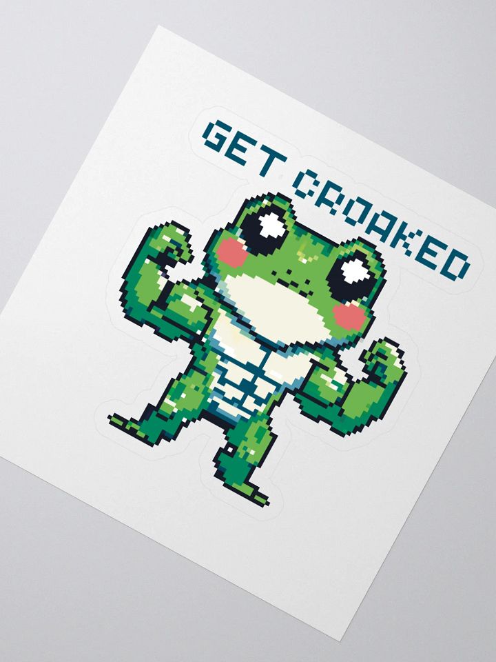 Get Croaked Yoked Pixel Frederick Sticker product image (2)