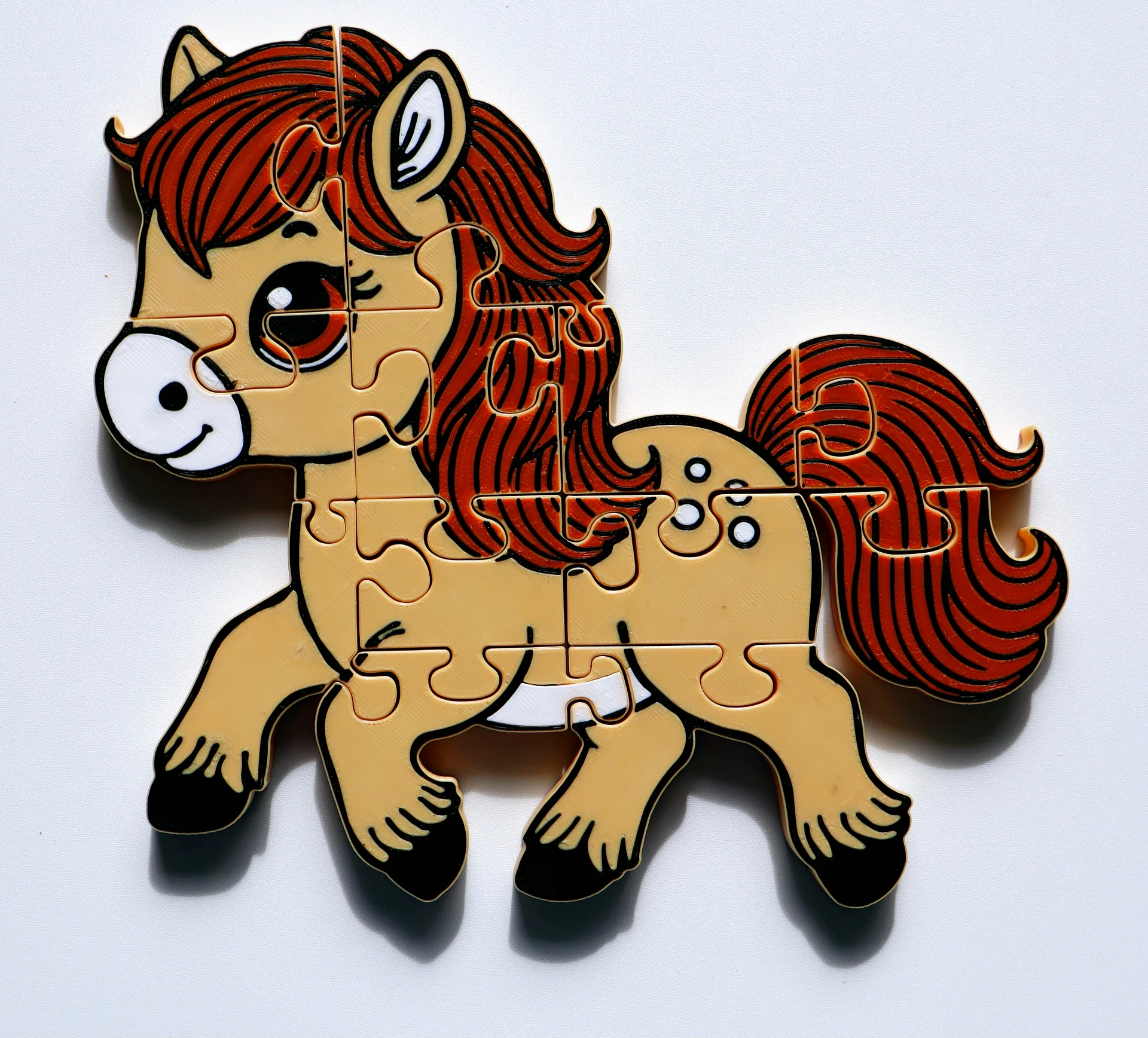 Horse 3D Printed Puzzle – A Beautiful Farm & Ranch Favorite! product image (1)