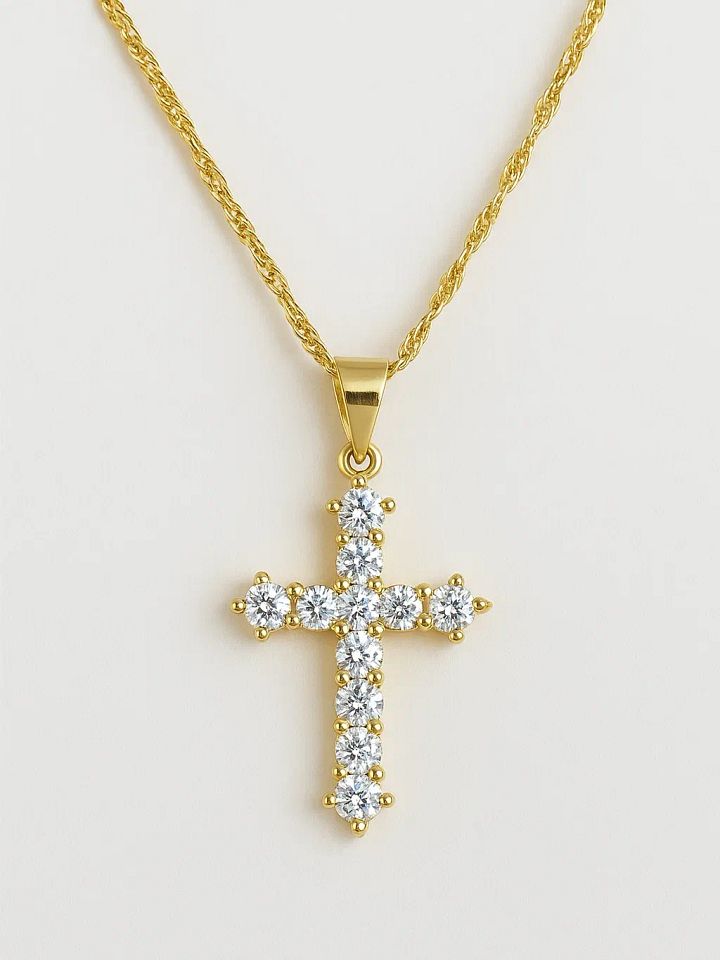 The Solara Cross Necklace product image (1)