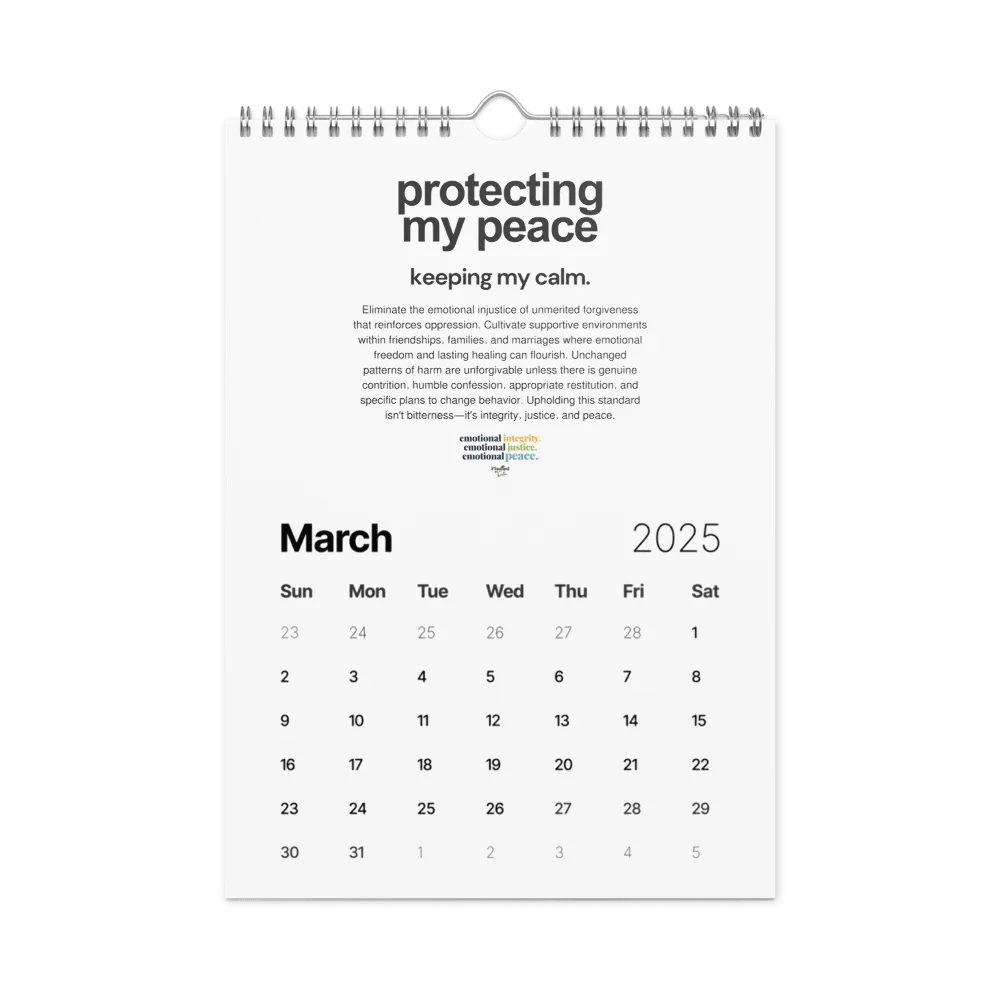 Official Planted By Calm | Calm Keepers Wall Calendar (Style 2, Choose Start Day) product image (10)