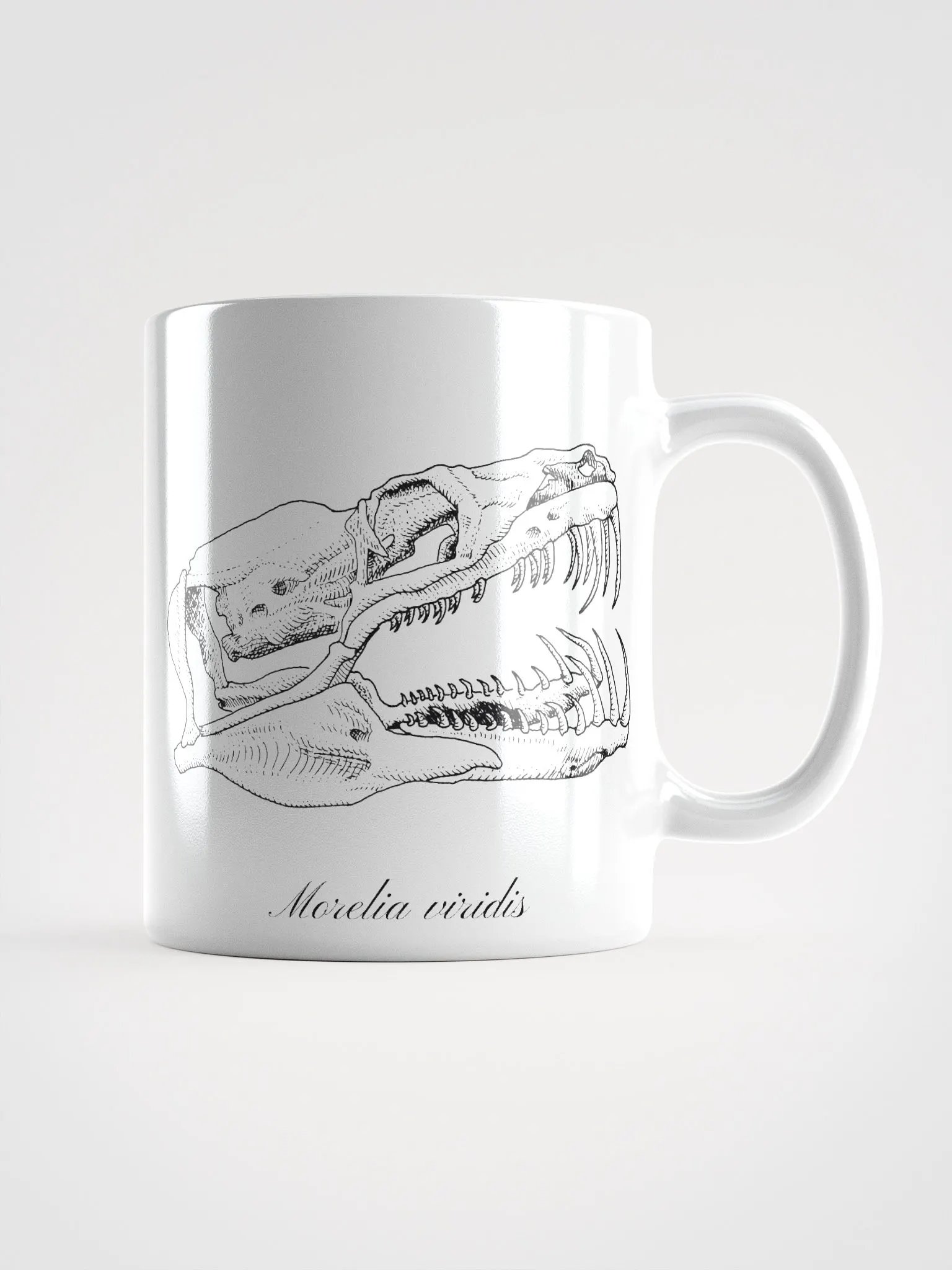 Green Python Skull mug product image (2)