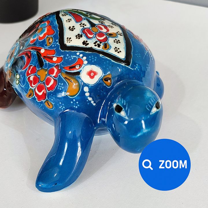 Ceramic handmade Turtle, Turkish decor — handmade pottery, handmade ceramic, home decor, handmade gift, Turkish ceramic product image (2)