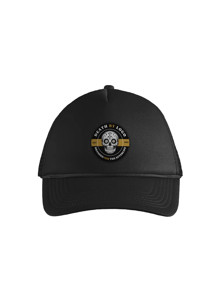 Death by Logo - Branded for The Afterlife Truckers Hat product image (1)