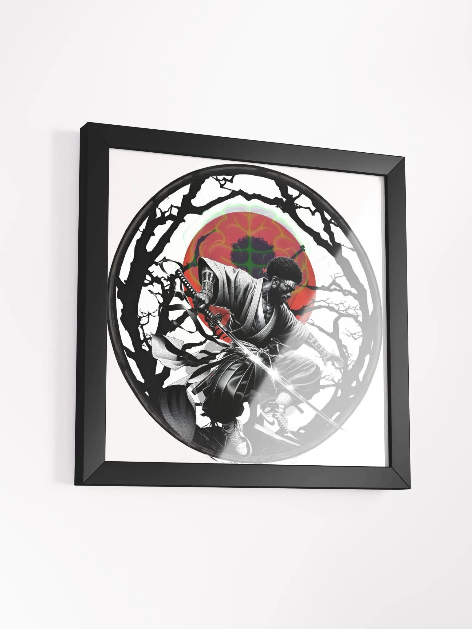 Black Samurai Framed 12 x 12 product image (3)