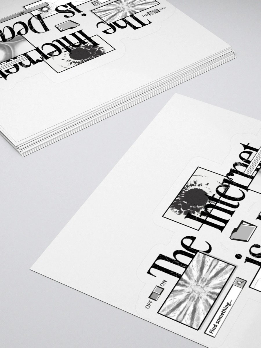 THE INTERNET IS DEAD (STICKER) product image (11)