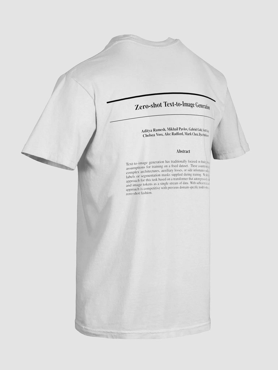 Zero-shot Text-to-Image Generation T-Shirt product image (43)