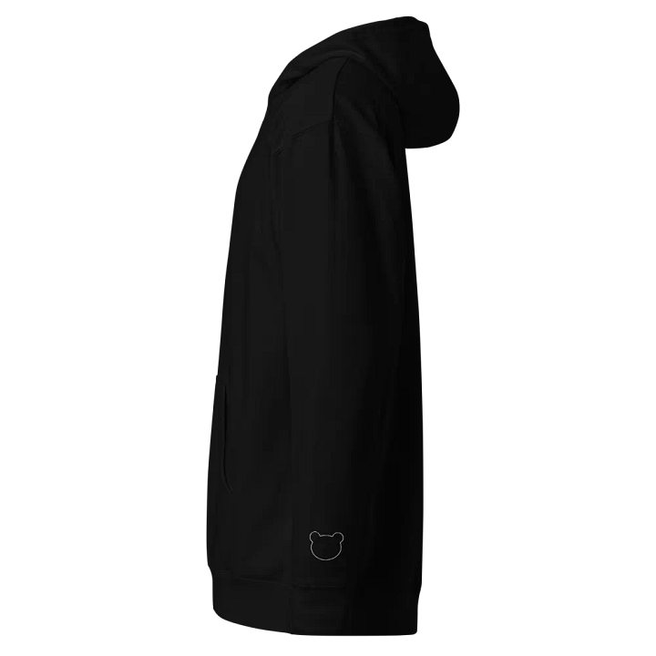 Outline Teddy Bear Embroidered Sleeve Hoodie product image (1)