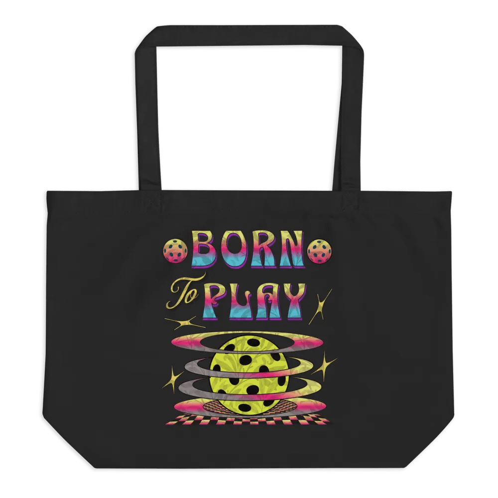 Born To Play Pickleball Sparkling Playtime Tote Bag product image (1)