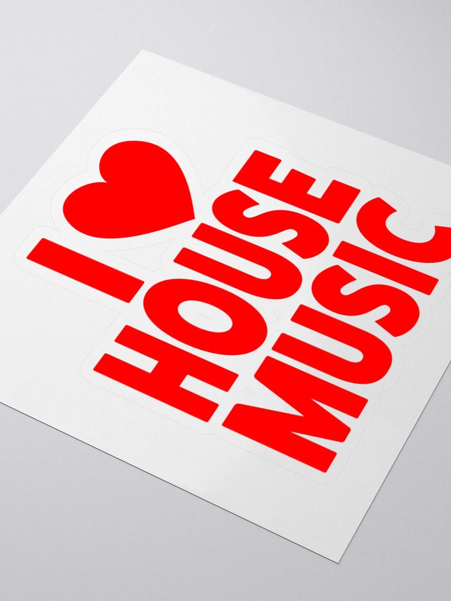 I Love House Music Vinyl Stickers product image (3)