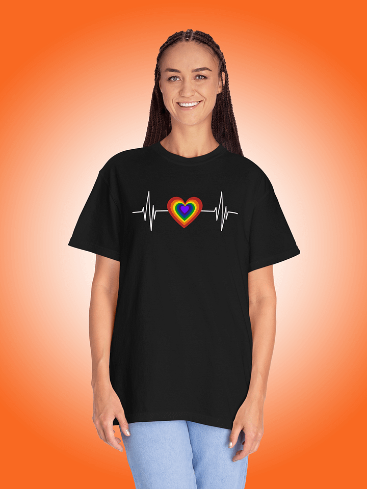 Pride Rainbow Heart Heartbeat product image (1)