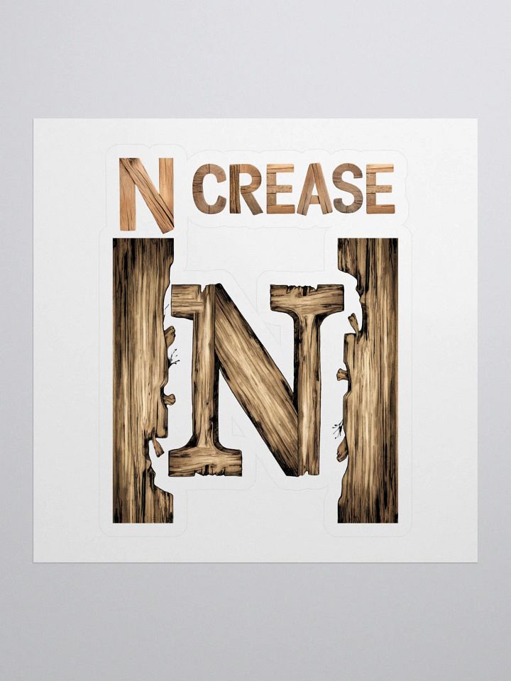 N Crease - Funny Wordplay Sticker product image (1)