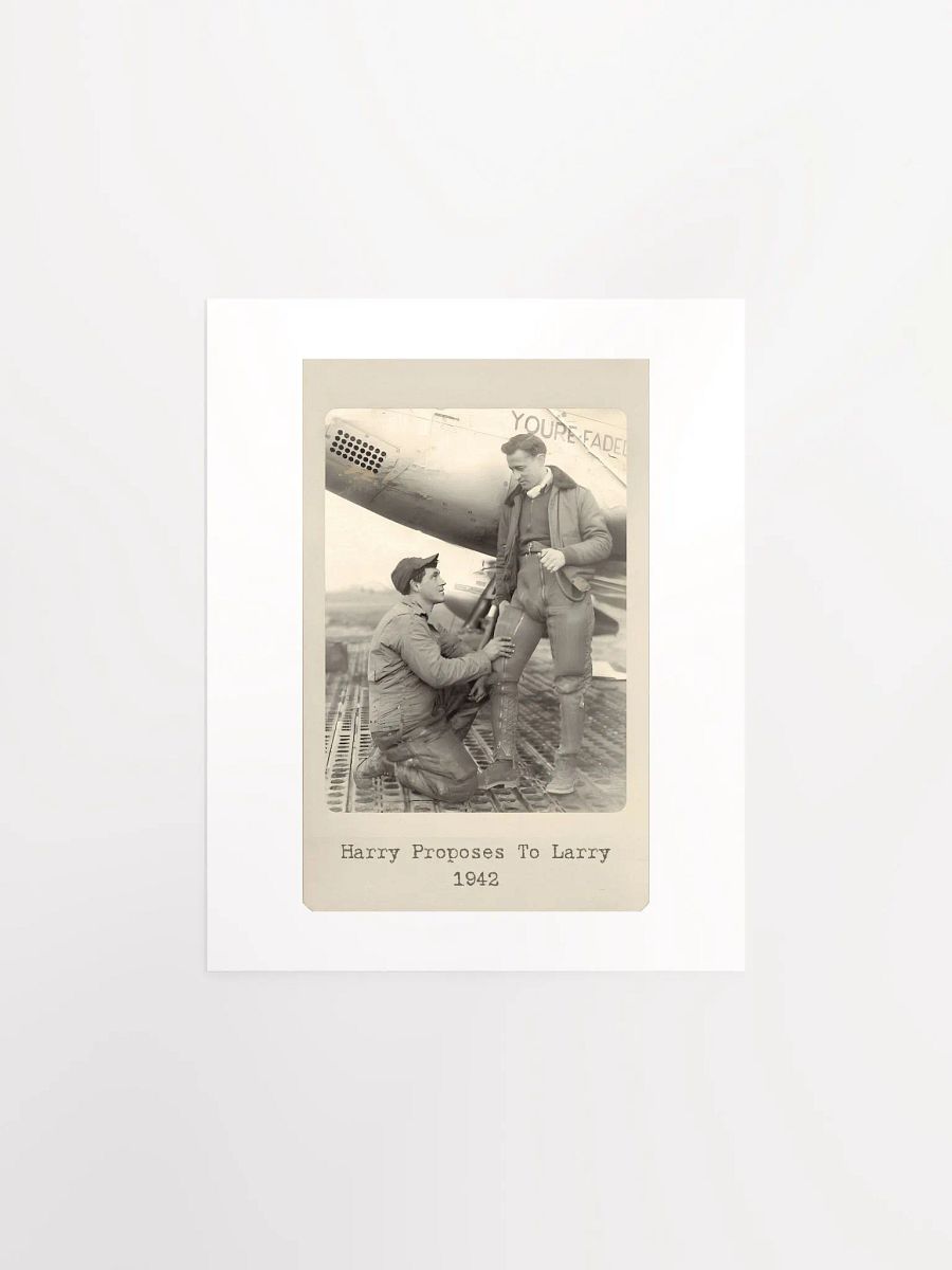 Harry Proposes To Larry 1942 - Print product image (1)