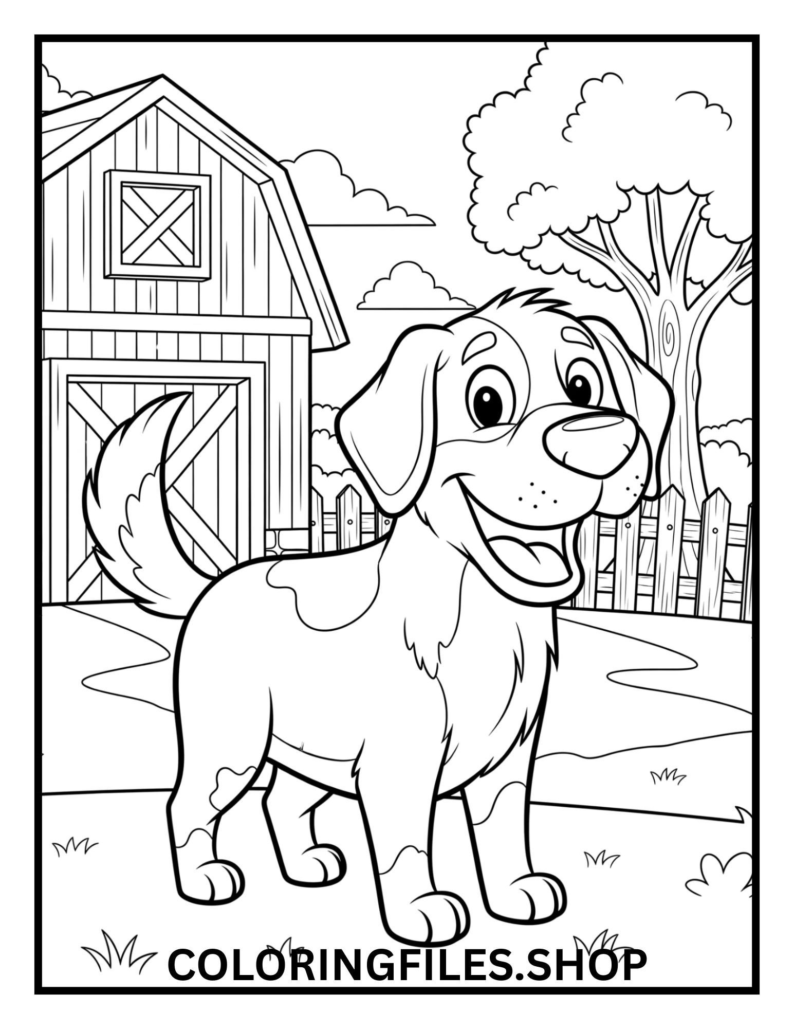 Farm Animals Coloring Pages Printable for Kids product image (3)