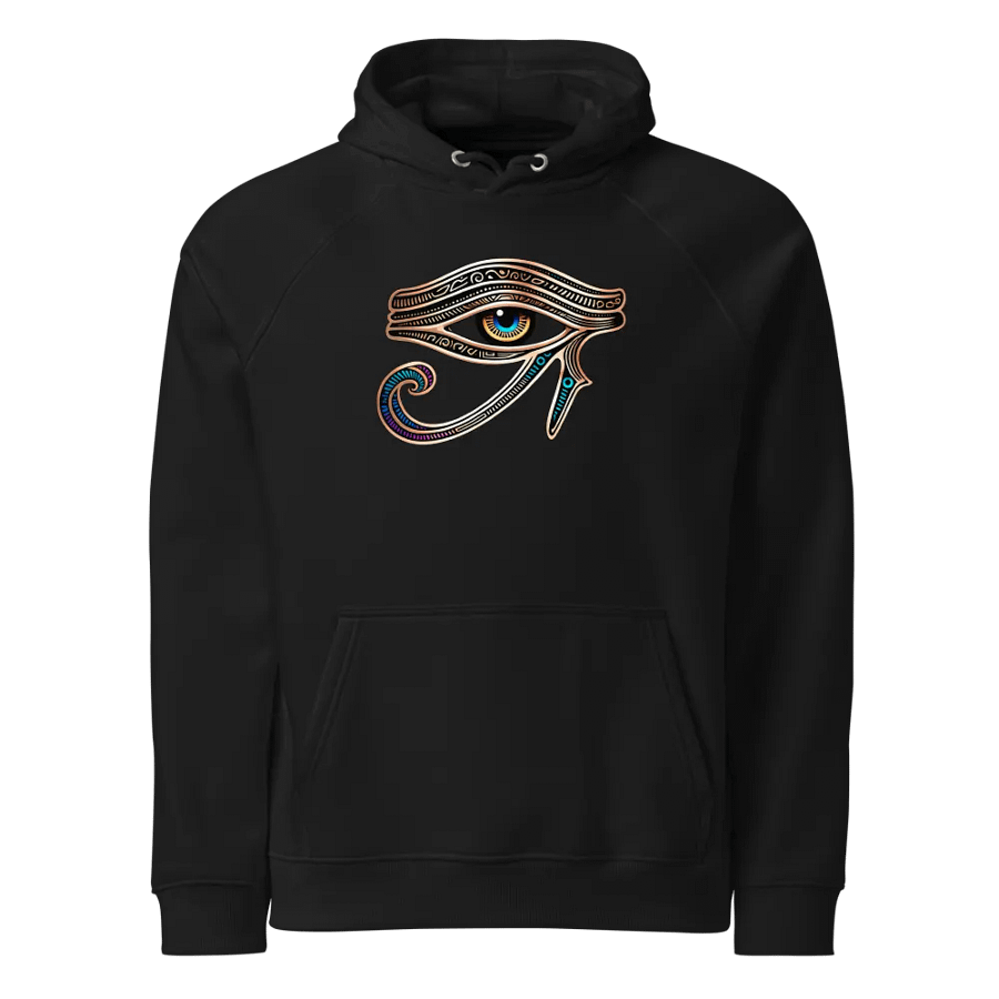 [Eye of Horus 2] - Unisex Eco Raglan Hoodie product image (1)
