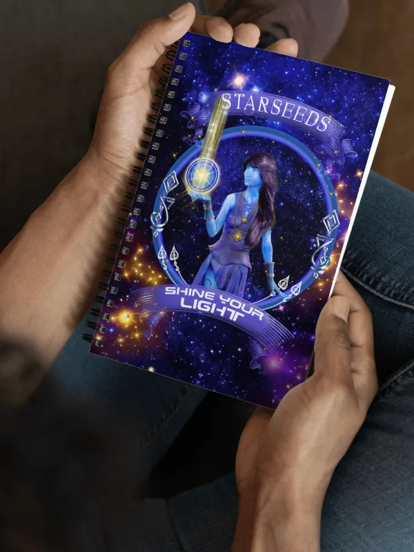 Starseeds Shine Your Light Spiral Notebook product image (1)