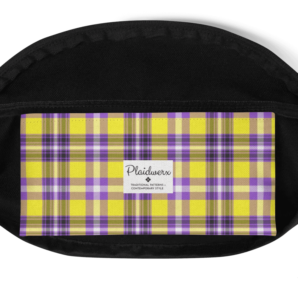 Yellow and Purple Plaid Fanny Pack product image (6)