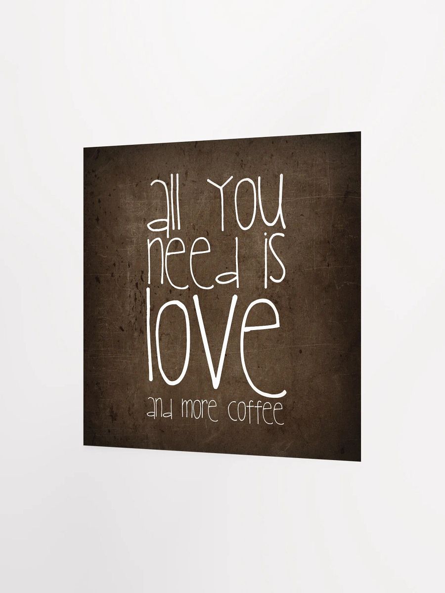 Love & Coffee Textured Poster product image (6)