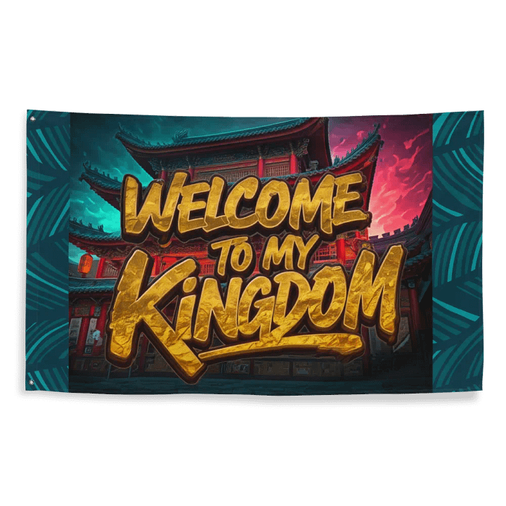 Kingdom Welcome All-Over Flag product image (2)