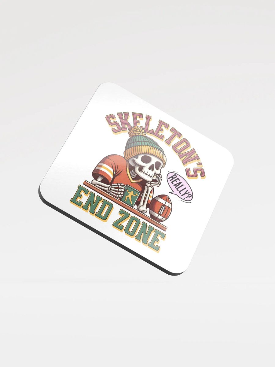 Skeletons End Zone Football Chill Cork Coaster product image (2)