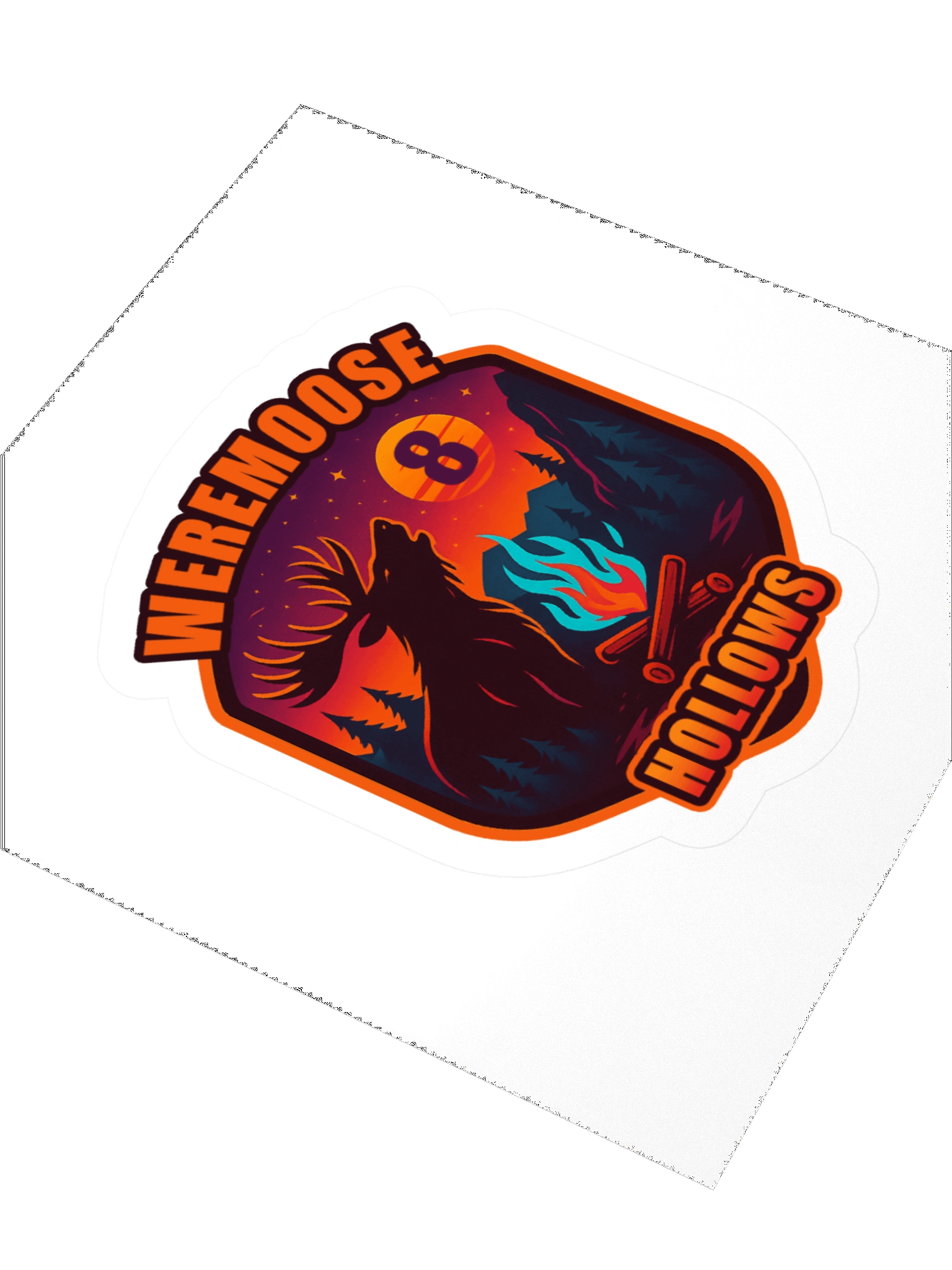 Limited Edition 8 Year Anniversary Camp Weremoose Hollows Sticker product image (7)