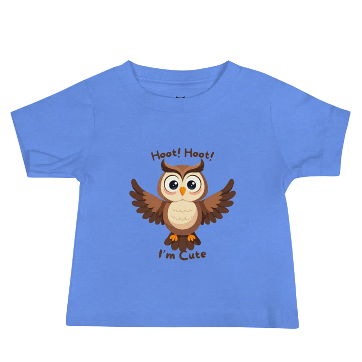HOOT HOOT I'M CUTE Whimsical Owl Baby Tee product image (1)